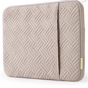 Chic Quilted Tablet Sleeve in Taupe